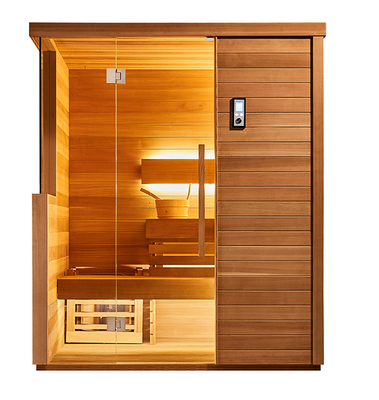 6 Personen-japanische weite trockene Sauna-Raum-Kabinen-Fass-Infrarotsauna im Freien 3KW
