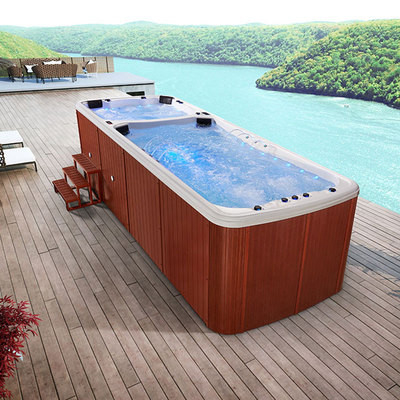 Freistehende Fertig-BADEKURORT Pool-heiße Wannen-Strudel-Massage im Freien über Grundpool