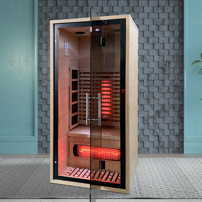 Formen Sie Raum-weiten Infrarotsauna-Badekurort finnischen Mini Sauna For Half Body 100KG