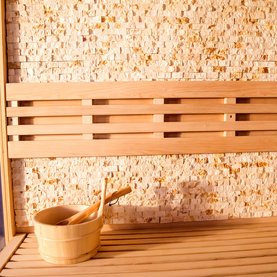 Dampftrockner-traditionelle Sauna-Rechnersteuerungs-Kontrollbereich-feste hölzerne moderne Schierlings-Sauna im Freien