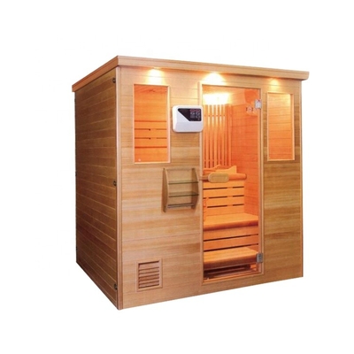 Fertighölzerne Personen-Dampf-Ecksauna des Salz-Raum-4 für Hotelzimmer