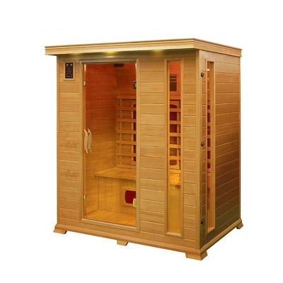 Fertighölzerne Personen-Dampf-Ecksauna des Salz-Raum-4 für Hotelzimmer