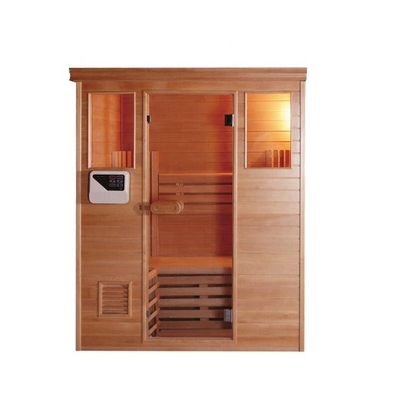 Fertighölzerne Personen-Dampf-Ecksauna des Salz-Raum-4 für Hotelzimmer