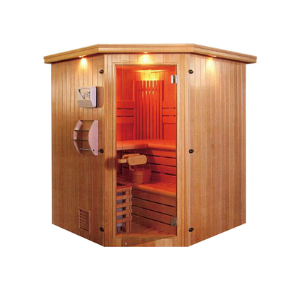 Luxusrock-Kombinations-Infrarot und traditionelle Sauna geführter Stern beleuchtet Ecksalz-Dampfbad
