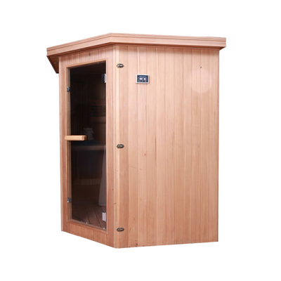 Luxusrock-Kombinations-Infrarot und traditionelle Sauna geführter Stern beleuchtet Ecksalz-Dampfbad