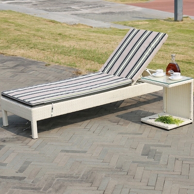 Freizeit im Freien Weiden-Sun-Ruhesessel-Bett-Rattan-Chaise Lounge Chair For Beach-Swimmingpool