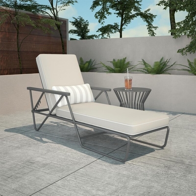 Garten-Pool Sun-Ruhesessel-Freizeit im Freien stützende einzelne Chaise With Cushions im Freien