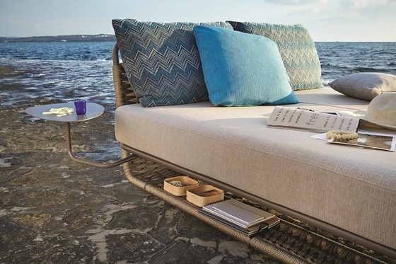 Im Freien gesponnener Seil Freizeit-Patio-Möbel-Pool Sun Ruhesessel Daybed