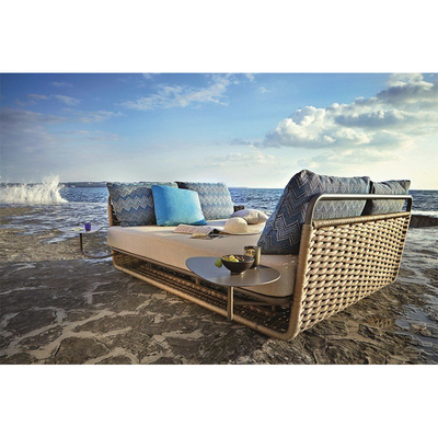 Im Freien gesponnener Seil Freizeit-Patio-Möbel-Pool Sun Ruhesessel Daybed