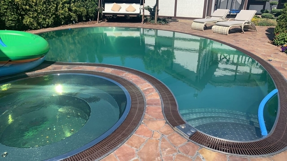 Garten-Edelstahl-Struktur-Pool-Metallrahmen-Pool im Freien für Haus