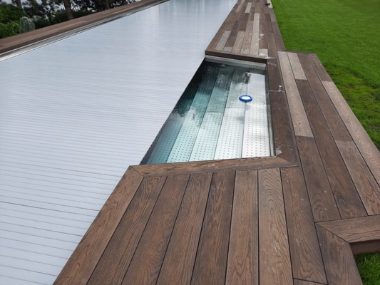 Landhaus-Luxusrechteck modularer Badekurort des Inground-Schwimmbad-Edelstahl-316 mit Abdeckung