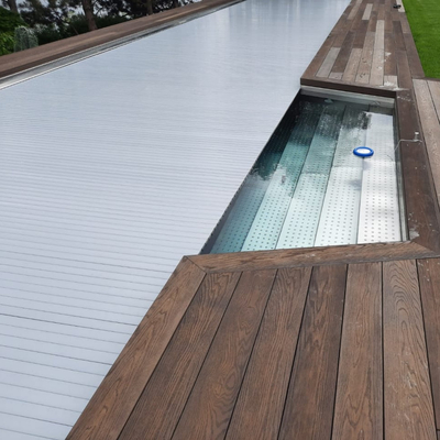 Landhaus-Luxusrechteck modularer Badekurort des Inground-Schwimmbad-Edelstahl-316 mit Abdeckung