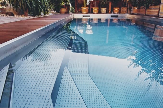 Luxusedelstahl-Struktur-Pool-Stahlplatten-Zwischenlage für Innenhotel-Landhaus
