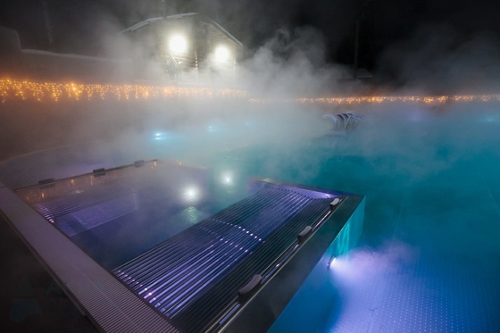 Luxusedelstahl-Struktur-Pool-Stahlplatten-Zwischenlage für Innenhotel-Landhaus