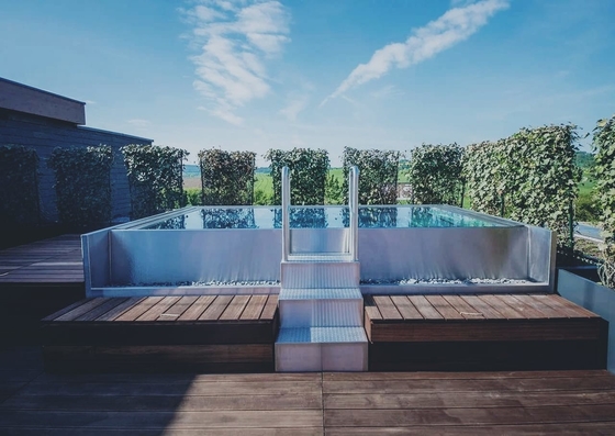 Luxusedelstahl-Struktur-Pool-Stahlplatten-Zwischenlage für Innenhotel-Landhaus