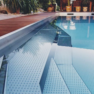 Luxusedelstahl-Struktur-Pool-Stahlplatten-Zwischenlage für Innenhotel-Landhaus