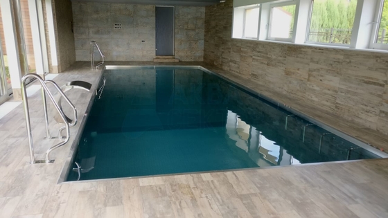 Große schwimmendes Stahlkonstruktions-Pool SS 316 rechteckig über modularen Grundpools