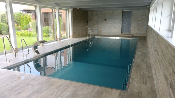 Große schwimmendes Stahlkonstruktions-Pool SS 316 rechteckig über modularen Grundpools