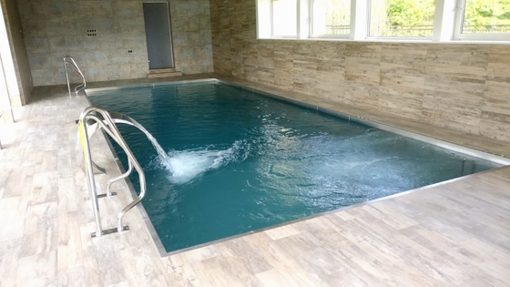 Große schwimmendes Stahlkonstruktions-Pool SS 316 rechteckig über modularen Grundpools