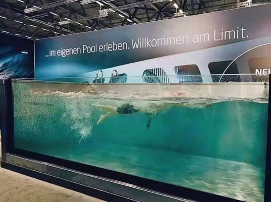 Struktur-Pool des Edelstahl-316 im Freien mit Acrylglas-Wand-beweglichem Metallrahmen-Pool