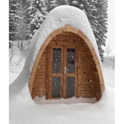 Roter Cedar Barrel Outdoor Sauna Room mit Personen-Größe der Sauna-Heizungs-2