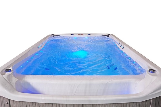 Hydrotherapie-Fiberglas-heiße Wanne über Grundschwimmen-Badekurort-vorfabriziertem Swimmingpool