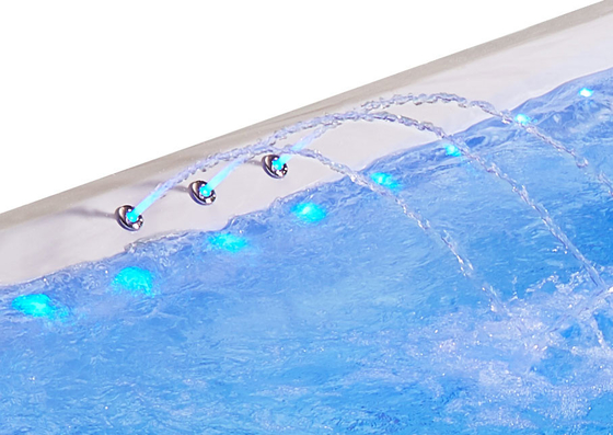 Hydrotherapie-Fiberglas-heiße Wanne über Grundschwimmen-Badekurort-vorfabriziertem Swimmingpool