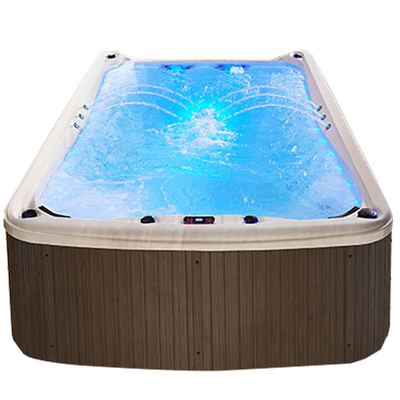 Hydrotherapie-Fiberglas-heiße Wanne über Grundschwimmen-Badekurort-vorfabriziertem Swimmingpool