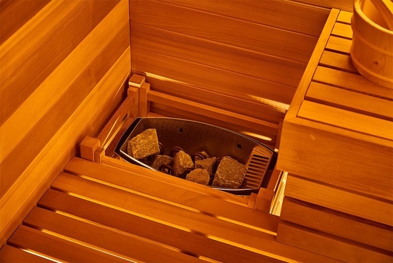 6 Personen-japanische weite trockene Sauna-Raum-Kabinen-Fass-Infrarotsauna im Freien 3KW