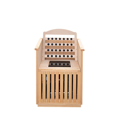 Halber Infrarotkörper-traditionelle Sauna eine Personen-tragbare Kabine 0.9kw für Haus