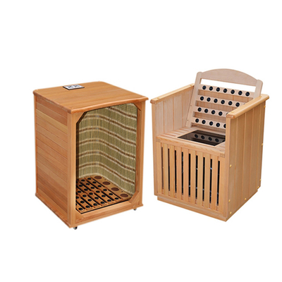 Halber Infrarotkörper-traditionelle Sauna eine Personen-tragbare Kabine 0.9kw für Haus
