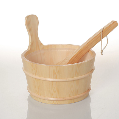 Kiefer Pail With Insert Sauna Bucket 1.3CM Stärke-4L 5L 6L mit Unterseite