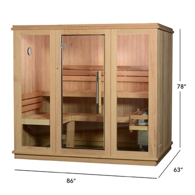 trockene traditionelle Sauna-hölzernes InnenRed-cedar ETL des Dampf-220V