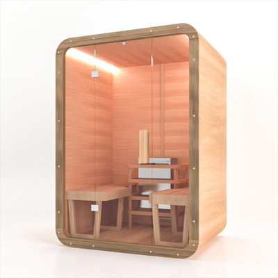6 nordische Innenfichte der Personen-traditionelle Sauna-9kw trocken mit Harvia-Heizung